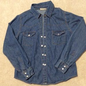 100% cotton jean shirt